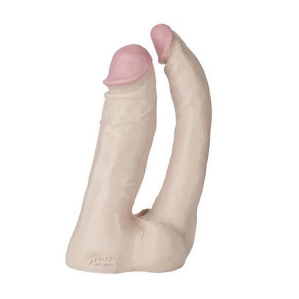 Doc Johnson Vac-U-Lock Dubbele Penetrator Voor vaginaal en anaal plezier tegelijk is deze dildo uw beste vriend!Lengte 16 cm, dikte 4cm en 3cm