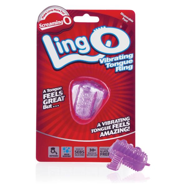 The Screaming O The LingO Paars De Ling O maakt van je tong een menselijke vibrator met de beste vibrerende tong ring van Screaming O