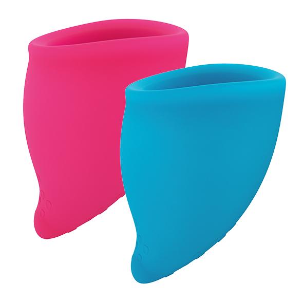 Fun Factory Fun Cup Menstruatie Cup Roze&Turquoise Menstruatiecup: probleemloze periode bescherming